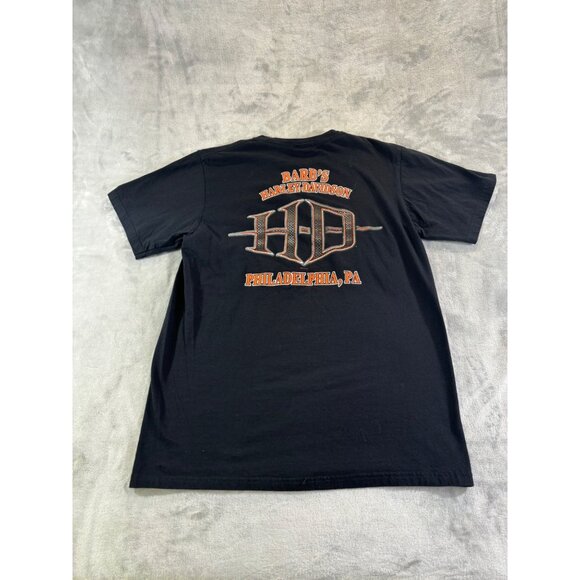 Harley Davidson Shirt Men's Medium black t-shirt Barb's Harley Davidson PA - Picture 2 of 12